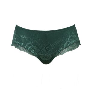 4 intimate photos of Danika in green panties